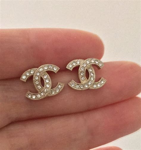 small chanel studs|authentic chanel earrings.